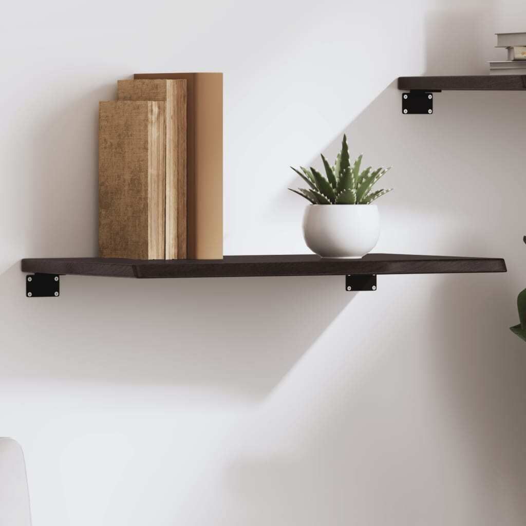 "2026 Promotion" Wandregal, Wandboard für Wohnzimmer, Dunkelbraun 60x40x2 cm Massivholz Eiche Behandelt - Hängeregal CC22134