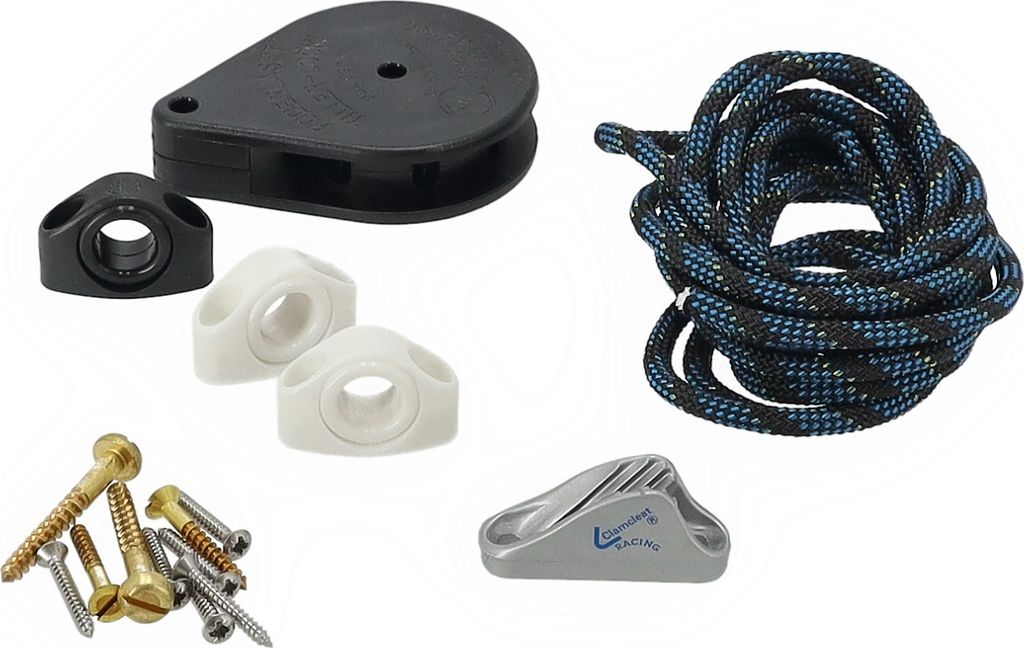 Pinnenarretierung TILLER-LOCK Verriegelungssystem aus Aluminium und Kunststoff