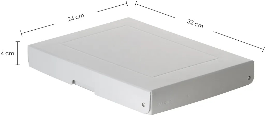 Falken PureBox Pro A4 Boîte de Rangement Dos 40mm Blanche Résistante