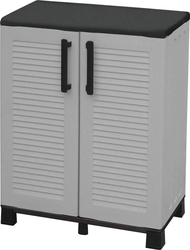 Armadio Multiuso Esterno Dmora Anthony 68x37x90h - Grigio UV Resistant