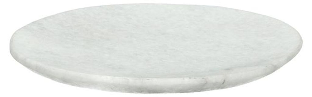Base de mármol Pomax Marmar, color blanco, diámetro 15 cm, Imagen del producto 