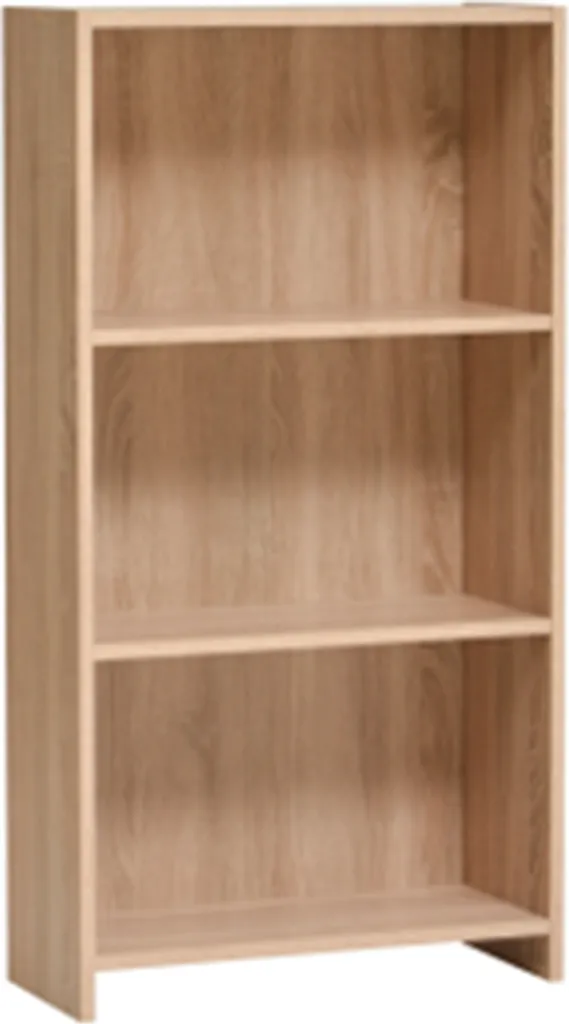 Bibliothèque 3 Niches Timea en Bois Naturel FurniStyle Design Épuré