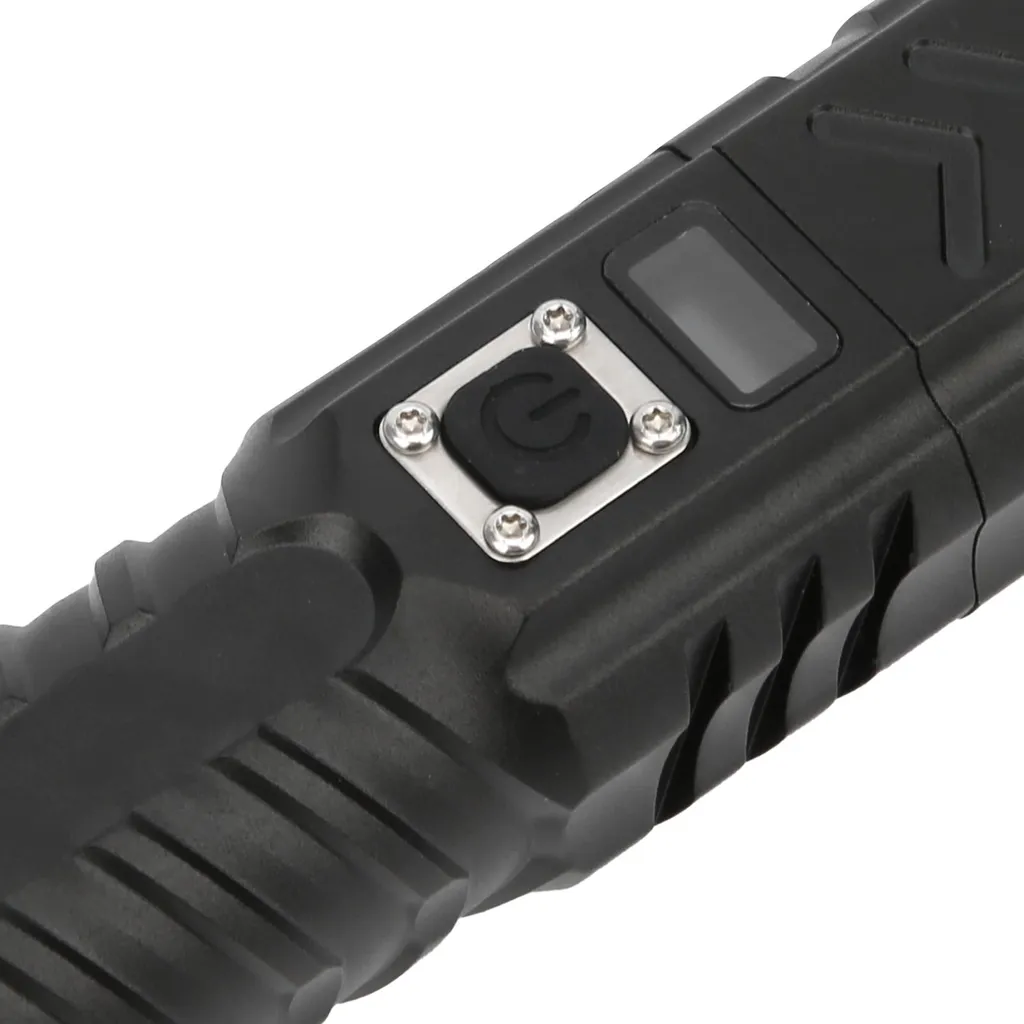 Projecteur à main rechargeable USB avec zoom réglable et écran LCD - 3