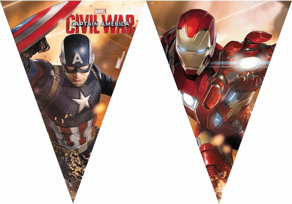 Captain America Civil War - Fahnen - Kunststoff SG31692 (Einheitsgröße) (Bunt)