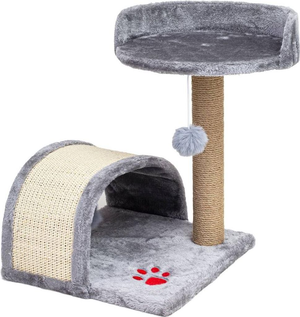 Tiragraffi per gatto piccolo con seduta morbida 45 cm Immagine del prodotto 