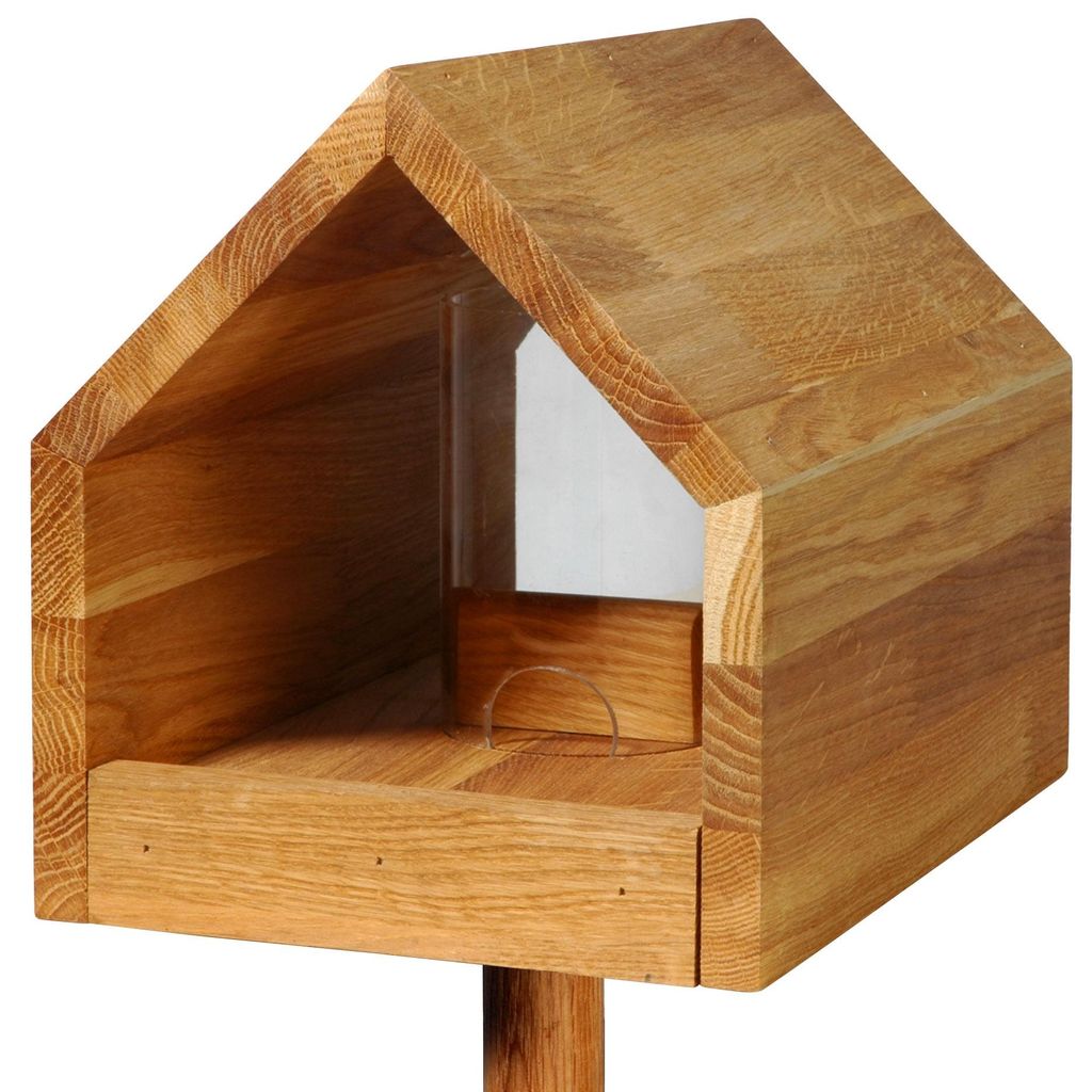Luxus-Vogelhaus "Bauhaus I", Eiche, natur Produktbild 