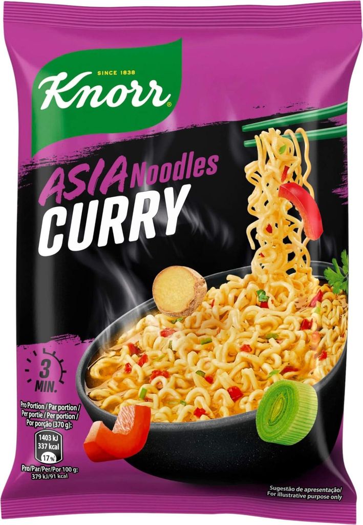 Knorr Asia Noodles Currry 70g - Instant Nudeln von Knorr Produktbild 