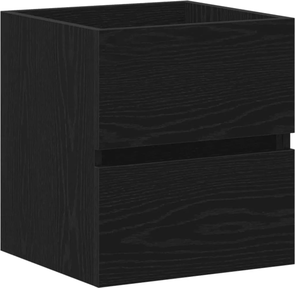 Armadietto Bagno Rovere Nero 41x38,5x45 cm | Mobiletto Economico