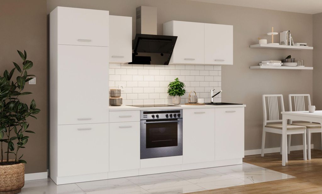 Küche Toni 260 cm Küchenzeile Küchenblock Singleküche Produktbild 