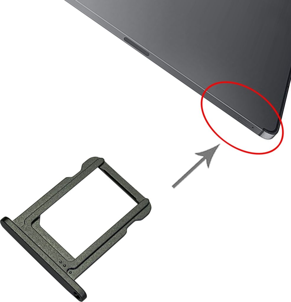 SIM Karten Halter Card Tray für Apple iPad Pro 12.9 2021 A2379 A2461 A2462 Grau