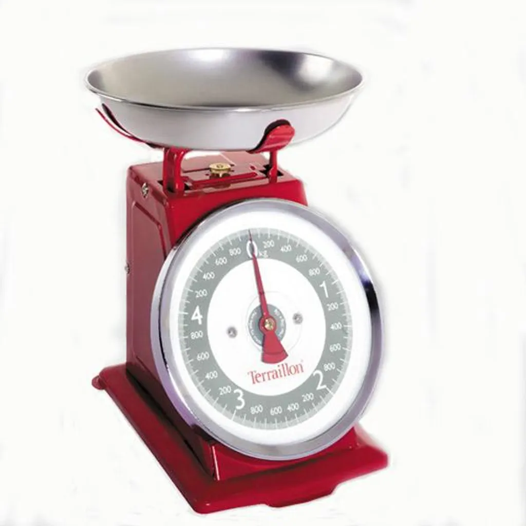 Terraillon Tradition 500 Bilancia Rossa 5kg - Pasticceria Vintage 7012