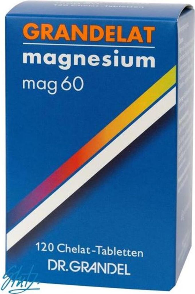 Dr. Grandel Grandelat Magnesium Chelat Tabletten für Muskeln, Herz und Nerven, 120 St. Tabletten