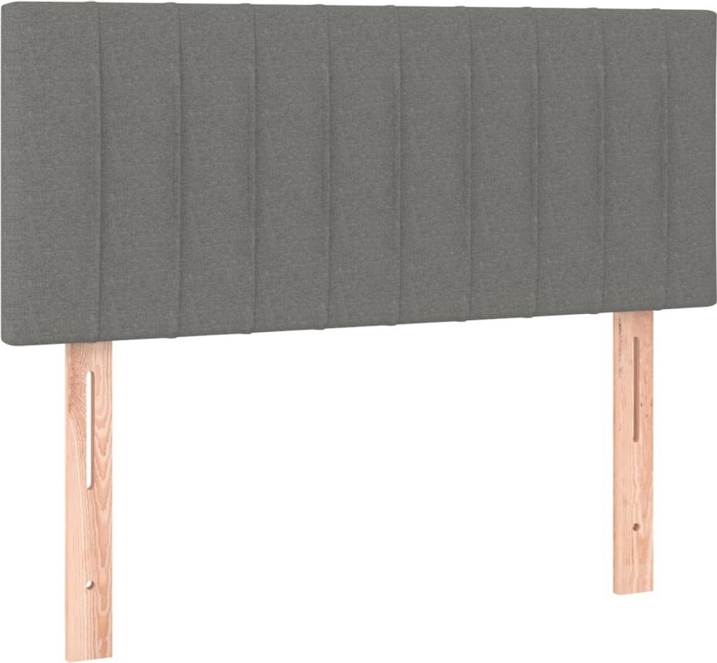 Testiera grigio scuro 90x5x78/88 cm in tessuto Immagine del prodotto 