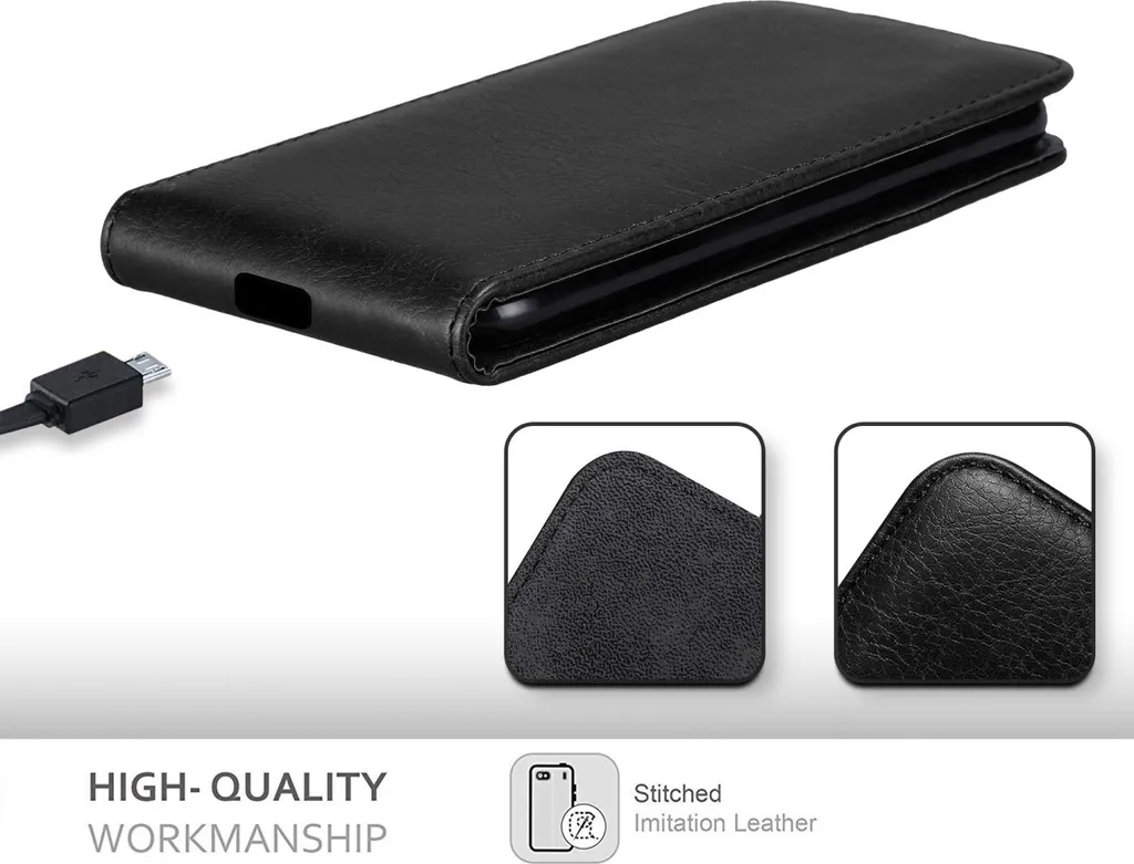 Custodia Flip iPhone 14 PLUS Cadorabo: Robusta Similpelle e Chiusura Safe - 3