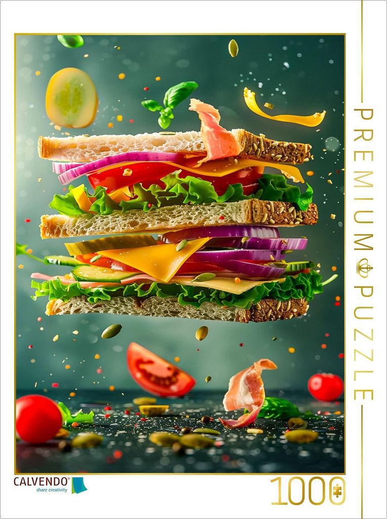CALVENDO Puzzle Toast | 1000 Teile Lege-Größe 64x48cm Foto-Puzzle für glückliche Stunden