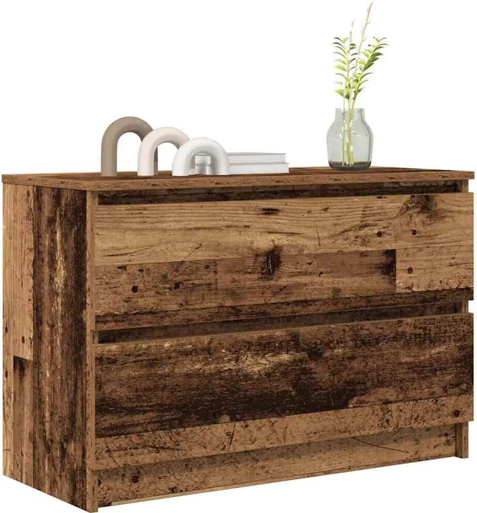 vidaXL Mobile Porta TV 80x30x40 cm in Legno Massello di Recupero