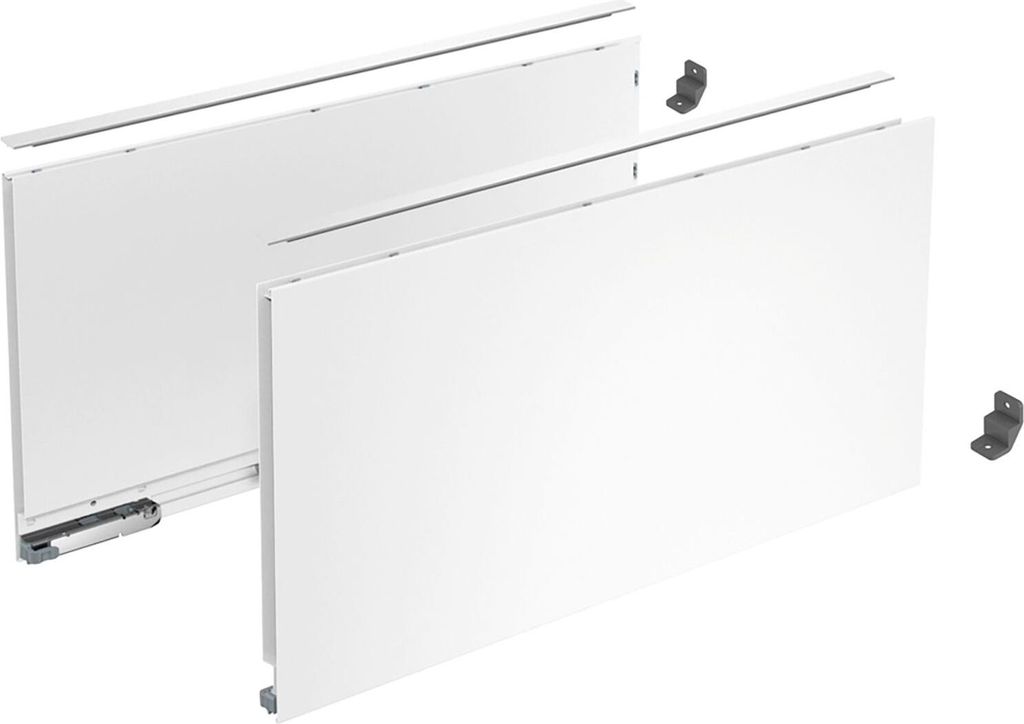 Hettich AvanTech You Schubkasten Set Schubkasten Set Höhe 251 - Schubkastensystem Nennlänge 400mm, Stahl weiß