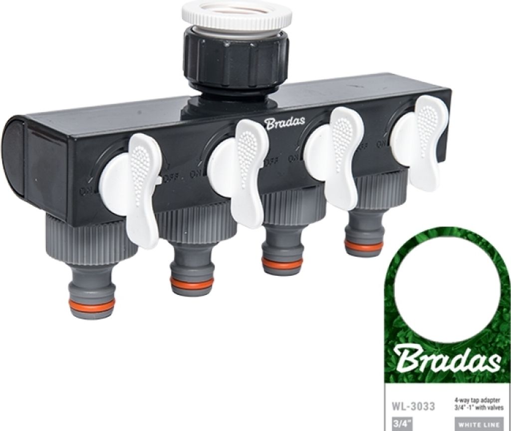 Bradas White Line Vierwegeverteiler - WL-3033 Produktbild 
