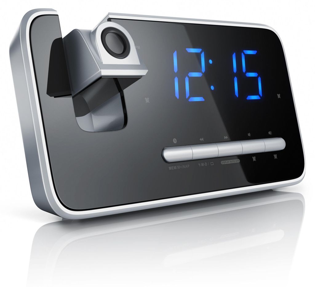 BRANDSON - Radio despertador FM, reloj radio, funciona con Imagen del producto 