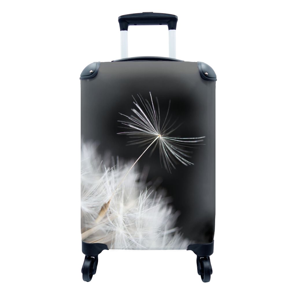 MuchoWow Koffer Handgepäck Trolley Rollkoffer Kleine Reisekoffer mit 4 Rollen - Blume - Löwenzahn - Pflanze - Cabin Size < 55x40x23 cm & 55x40x...