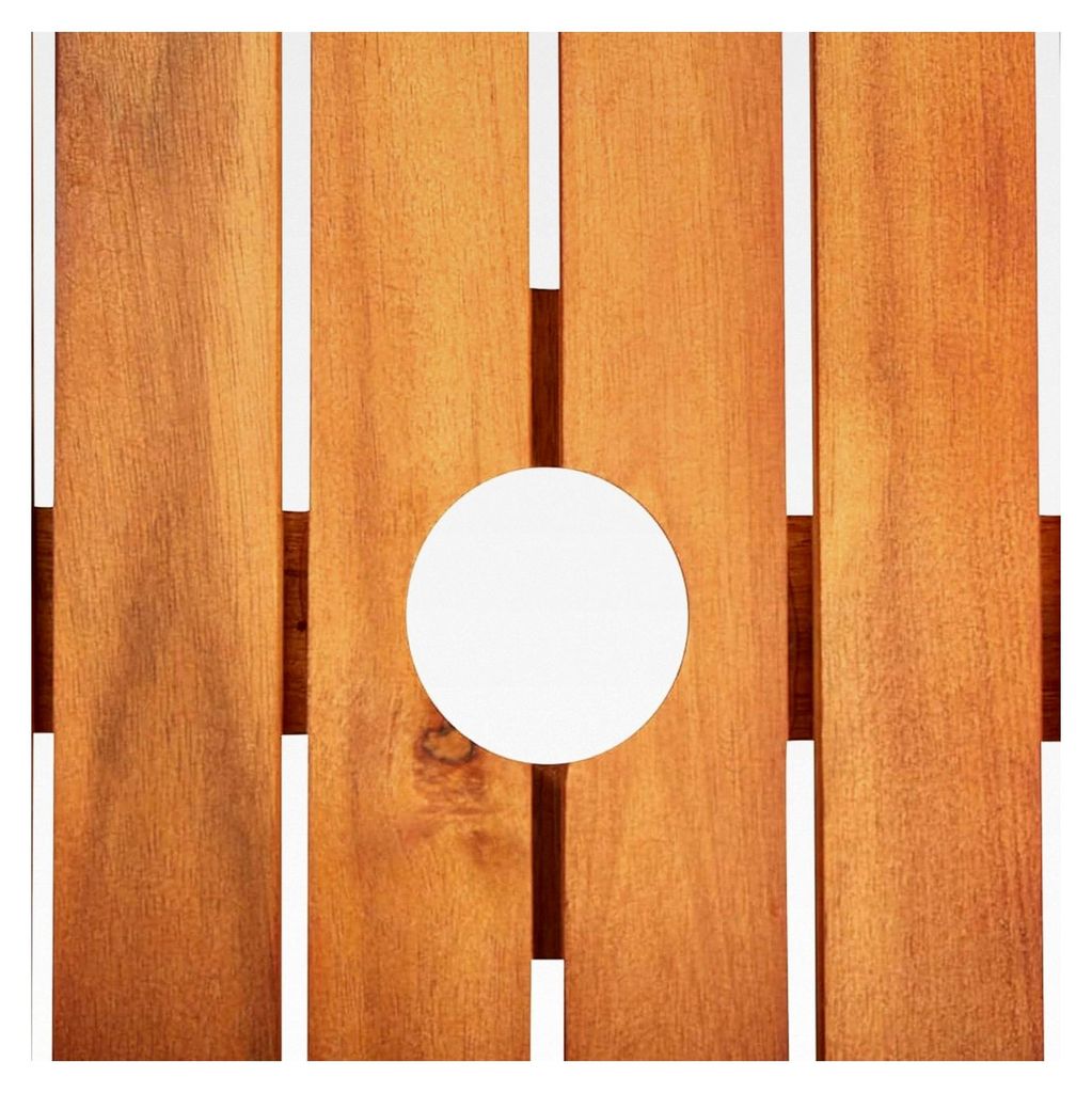 Gartentisch aus massivem Akazienholz, 88x88x74 cm
