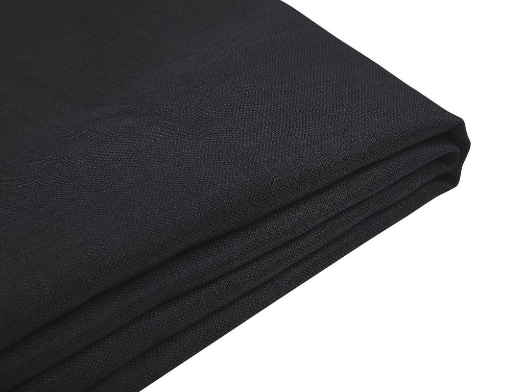 BELIANI Bettrahmenbezug Schwarz 160 x 200 cm aus Polyester Pflegeleicht Modern