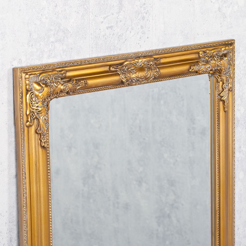 Eleganter Barock Spiegel BESSA 180x60cm gold-antik Produktbild 6