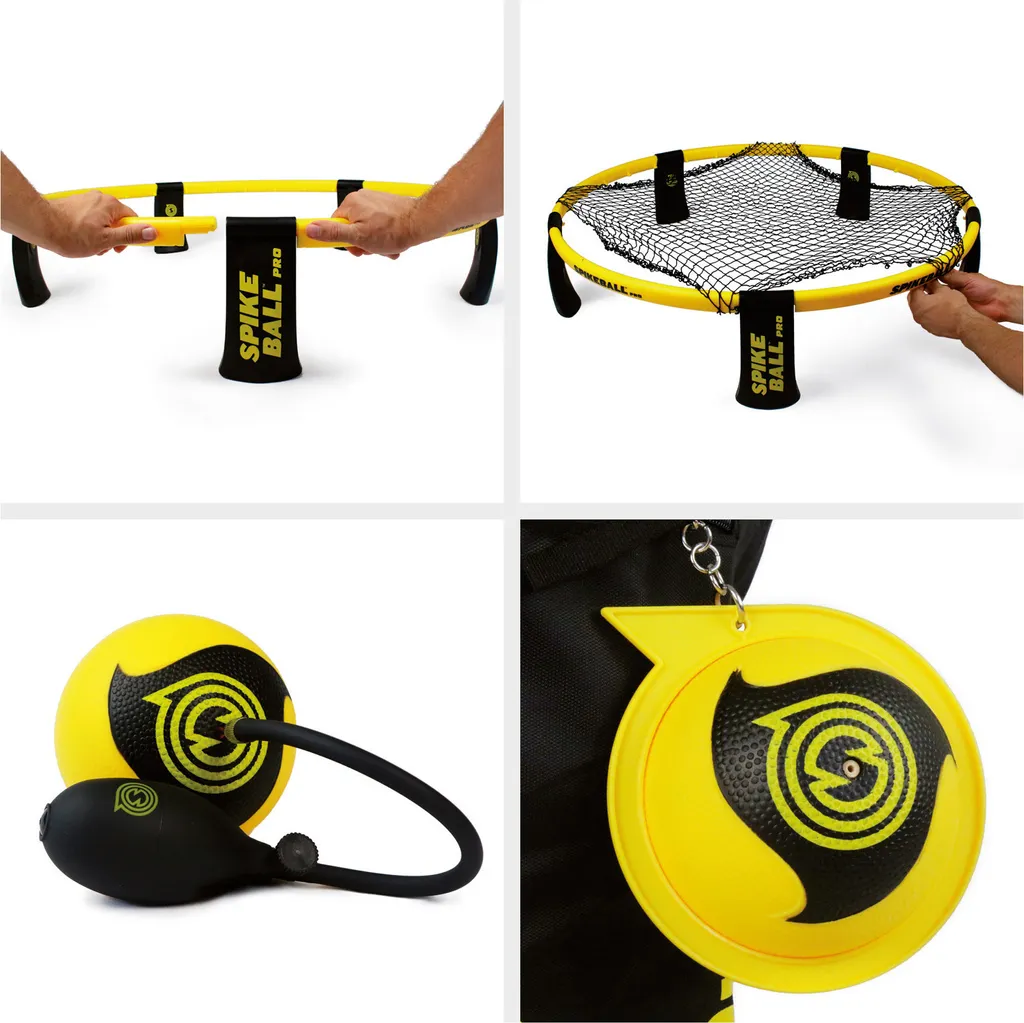 Spikeball Pro avec Filet Ajustable et Balles Texturées Grip Amélioré - 11
