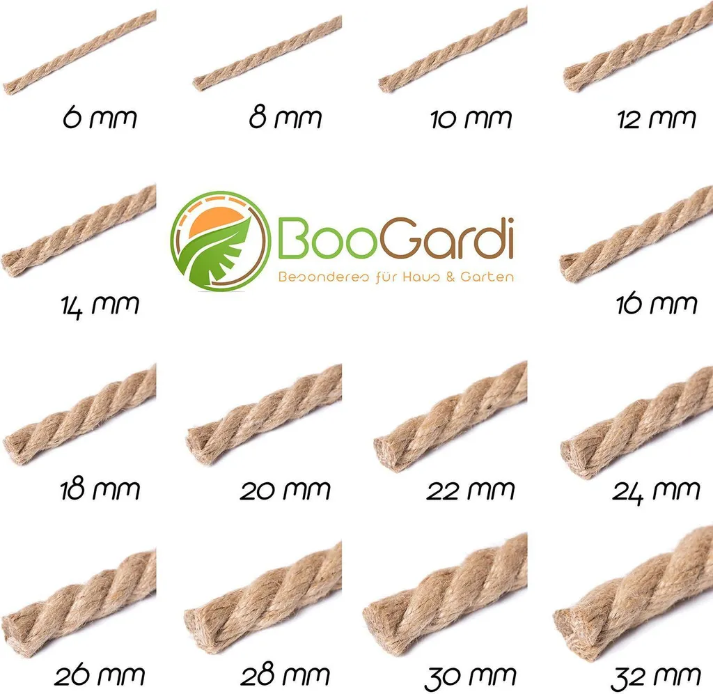 Corde de jute 8 mm robuste - Fini les ruptures avec 500 m de cordage