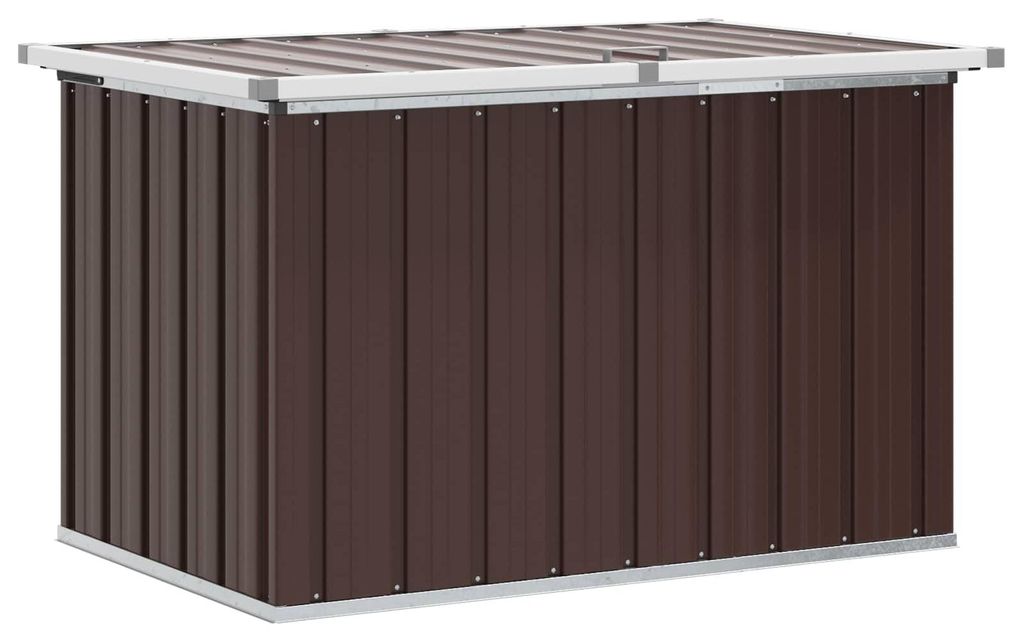 Skrzynia ogrodowa do przechowywania, brązowa, 109x67x65 cm Zdjęcie produktu 