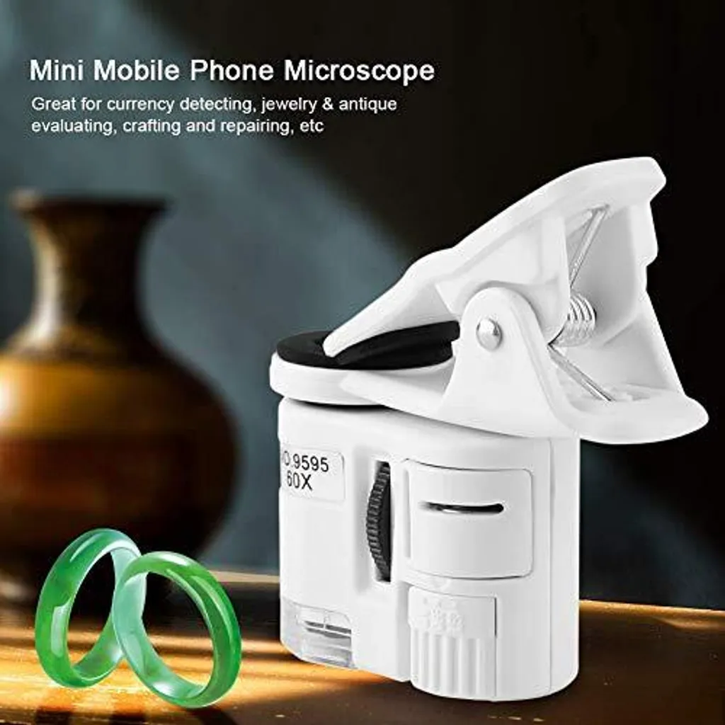 Microscopio Universale per Cellulare 60x con Luce UV e LED 9595W - 5