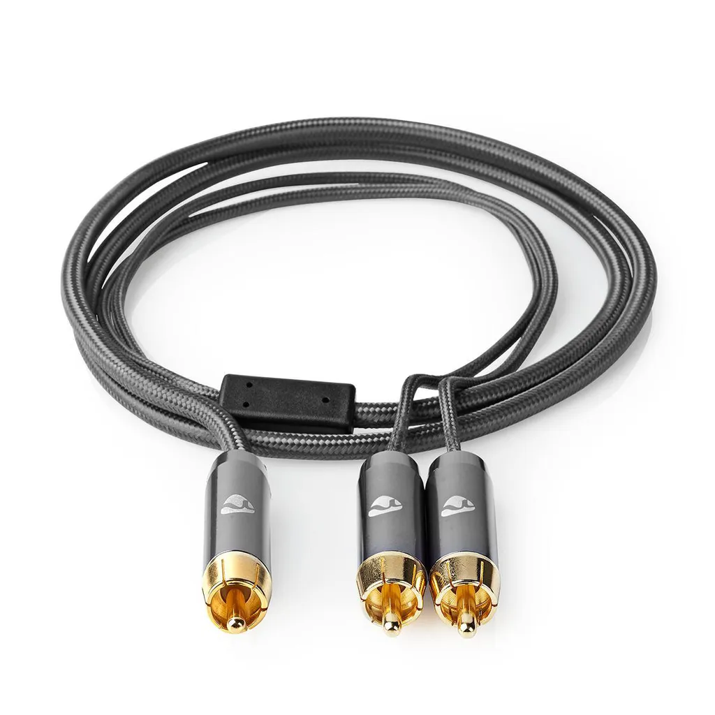 Câble Audio pour Caisson de Basses RCA 3m - Connecteurs Plaqués Or