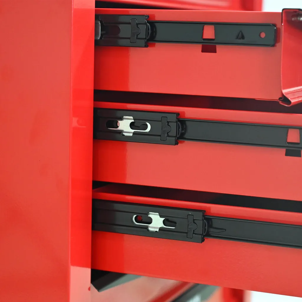 Boîte à outils de chantier A avec 4 tiroirs à roulement à billes - 5