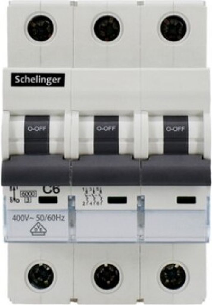 SCHELINGER Überstrom-Schutzschalter 6KA 3P C 25A Produktbild 