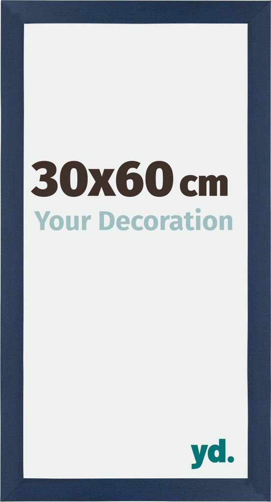 Bilderrahmen, 30x60 cm, Dunkelblau Gewischt, MDF, Mura
