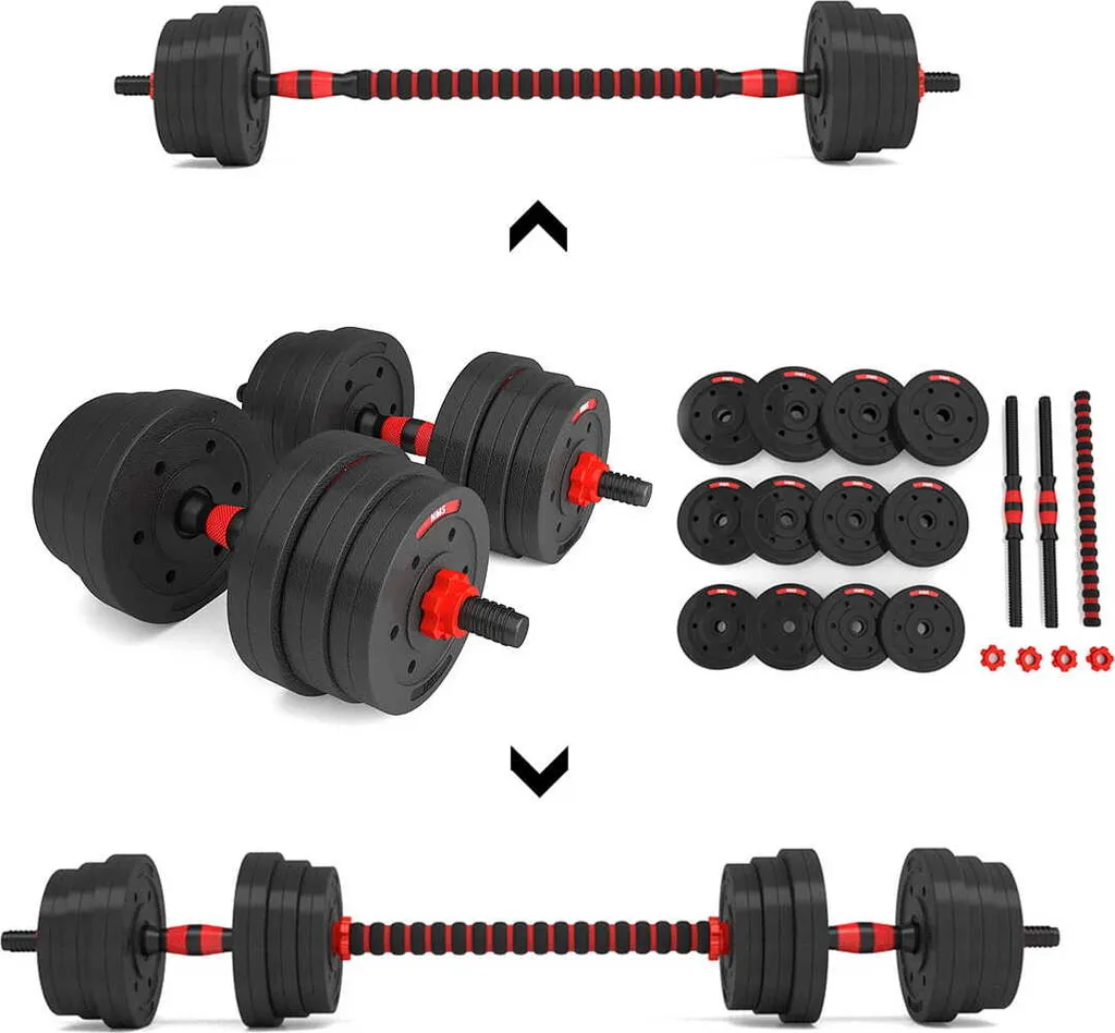 Haltères Composites 20 kg HMS SGP20 - Kit Musculation Complet Maison - 6