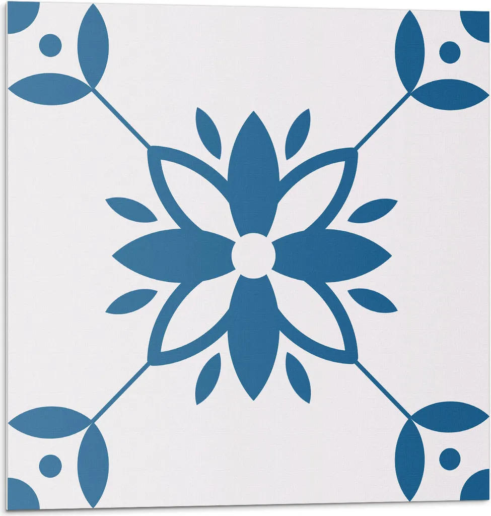 Adesivi per Piastrelle Bagno e Cucina 20x20 - 20 Pezzi PVC Fiori