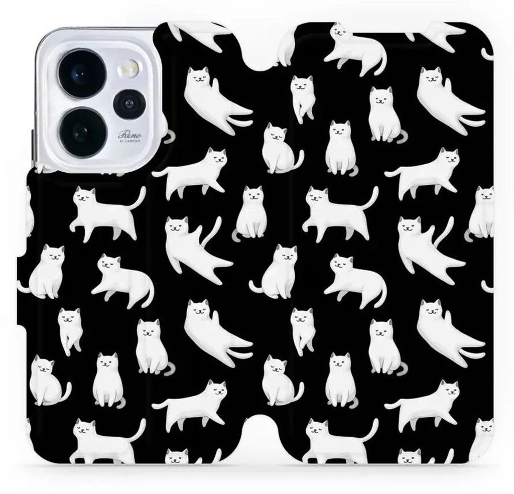 Handyhülle mit klappe für Oppo Reno 15 Pro, Mobiwear Book, Luna-Kätzchen