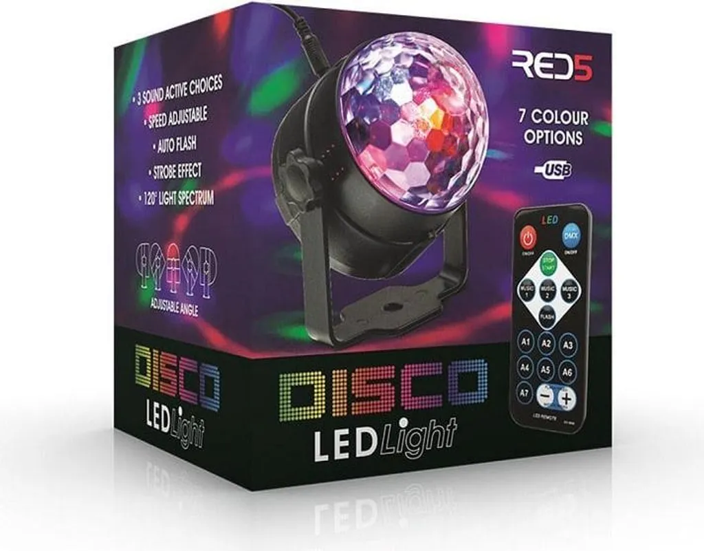 Lampe Disco Projecteur Effet de Scène avec Éclairage LED Multicolore 5W
