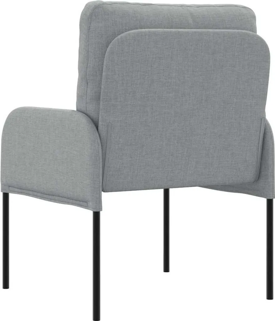 vidaXL Divani con cuscini 55 cm Grigio chiaro Compensato - 6
