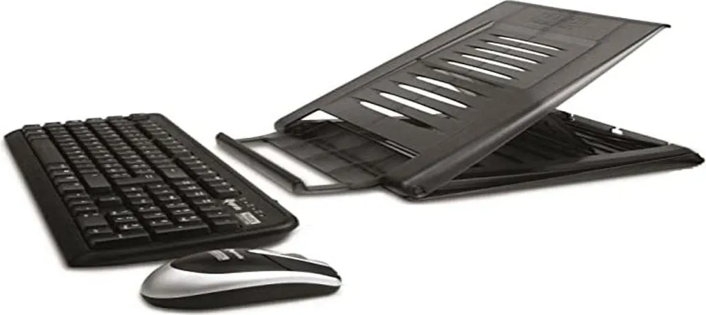 Éliminez les Douleurs de Dos : Support PC Portable avec Combo Sans Fil