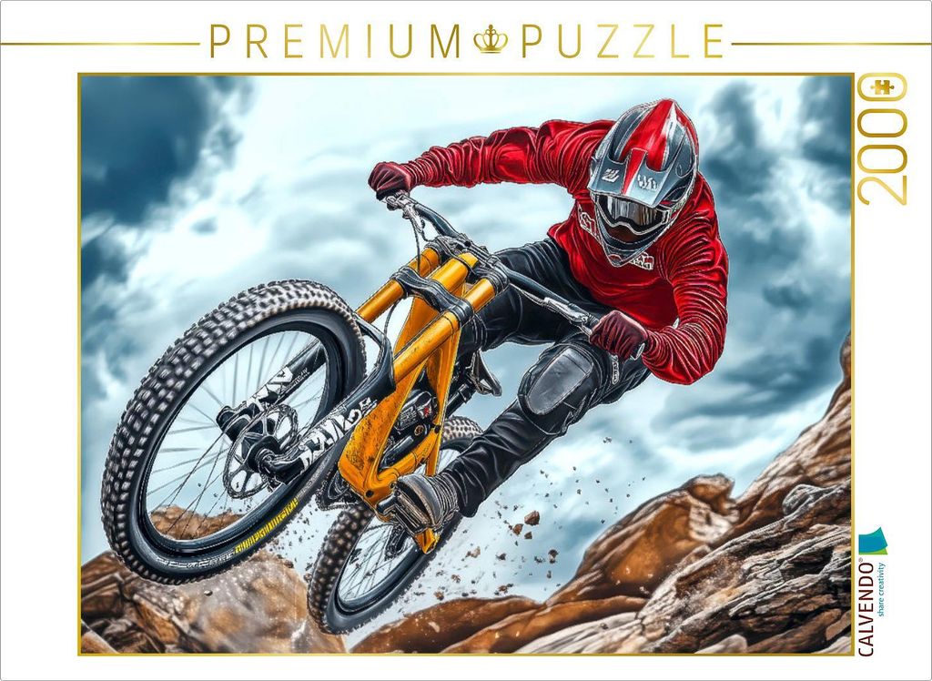 CALVENDO Puzzle Mountainbike | 2000 Teile Lege-Größe 90x67cm Foto-Puzzle für glückliche Stunden