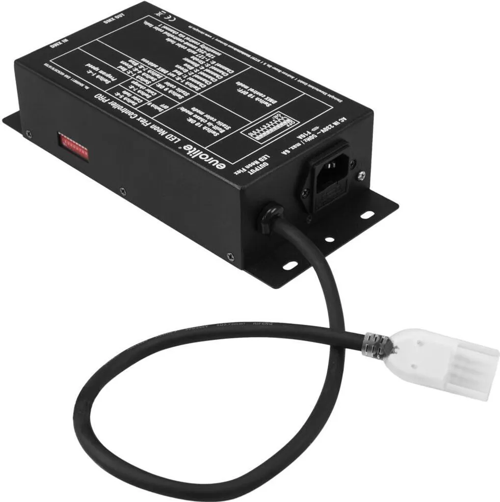 Contrôleur LED Neon Flex RGB 230V DMX Eurolite PRO Slim Multi-Couleurs