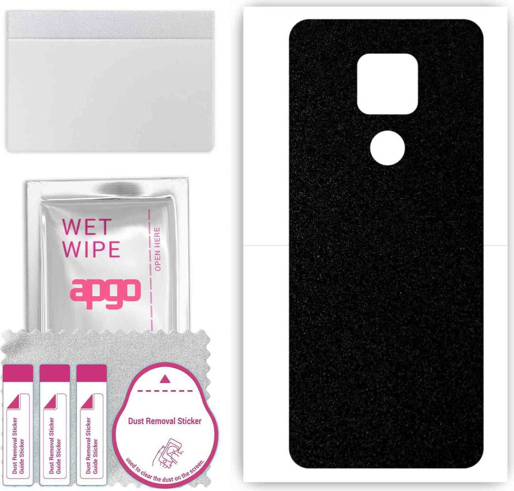 apgo Rückseite Schutzfolie, Skin, kompatibel mit Motorola Moto G Play, Hinten Displayschutzfolie aus Vinylfolie, kratzfest, einfache Montage - Mat...