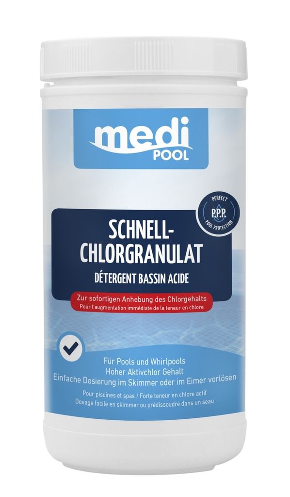 mediPOOL Schnell-ChlorGranulat 1 kg Produktbild 