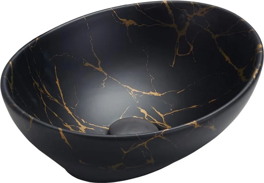 Mexen Elza 40x33: Il Lavabo Pietra Nera per il tuo Angolo Spa