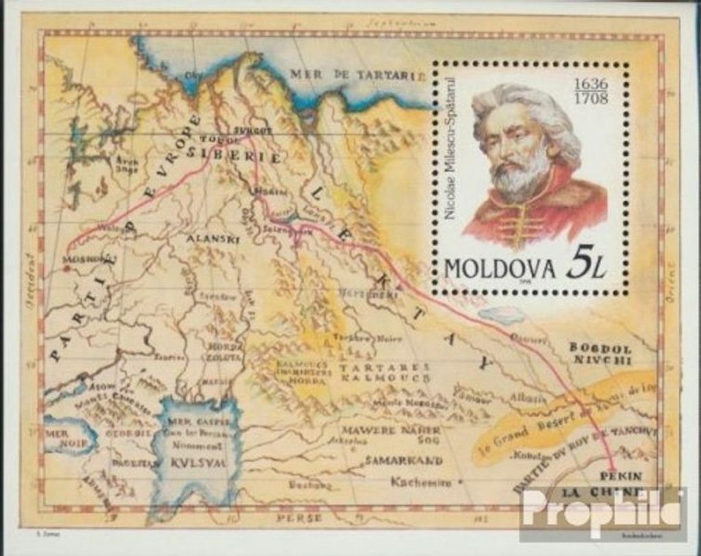 Briefmarken Moldawien 1998 Mi Block15 (kompl.Ausg.) postfrisch Persönlichkeiten