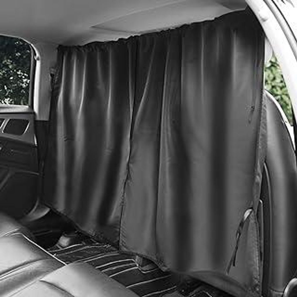 Auto Sichtschutz Vorhänge 140 x 80CM,Auto Trennvorhänge Sonnenschutz,Abnehmbare Camper Auto Vorhang,Auto-Trenn-Sichtschutzvorhang,Auto Camping Vo...