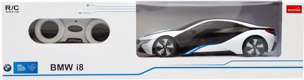 BMW i8 voiture télécommandée Rastar 48400 blanche solide pour intérieur - 2