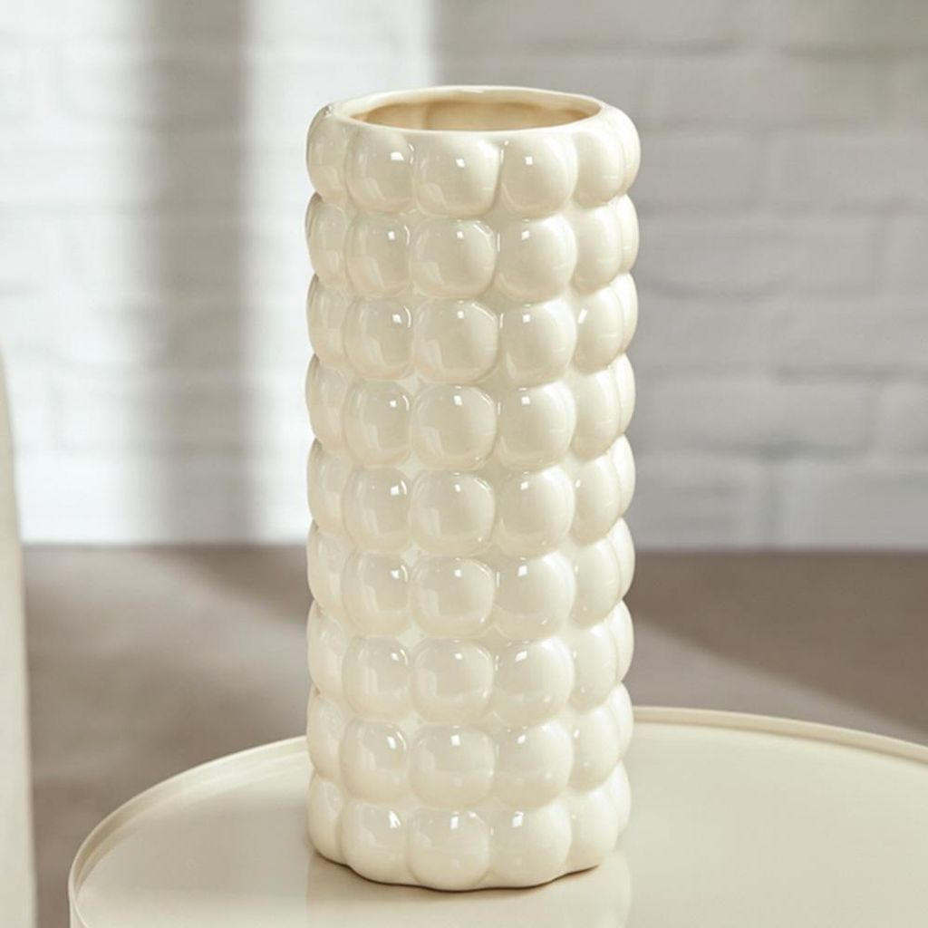Eazy Living Vase H23 cm Virgile Weiß